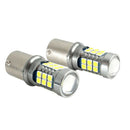 2pcs for Car Brake Reverse Turn Signal Light S25 1156 BA15S 3030 27SMD LED Bulbs