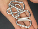 5Pcs Aluminum  Hook Carabiner D-Ring Key Chain Clip Keychain Hiking Camp