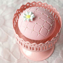 Sweetgo Pink Mini Cupcake Stand Metal Single One Candle Holder Table Decora