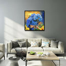 30x30cm Diamond Painting Blue Feather Parrot Full Round Drill Cross Stitch