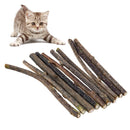 10pcs Pure Natural Catnip Pet Cat Molar Toothpaste Stick Cat Cleaning Teeth Gift