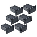 6pcs Black 9v Battery Holder/case/box Compartment Cover Case Guitar&bass Pi
