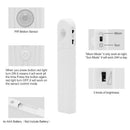 Pir Motion Sensor 60Led Bed Closet Night Light Dimmable Flexible Led Strip
