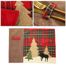 1x Christmas Table Runner Cover Cloth Xmas Tablecloth Placemat Dinner Deco L0Z0