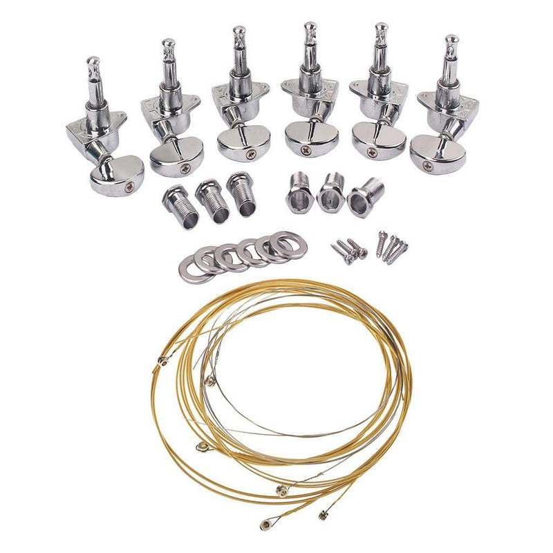 1 Set 3L3R Guitar Tuners Machine Heads with String Set for Acoustic Guitar