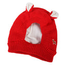 Dog Hat Winter Warm Dog Headwear for Small Medium Dogs Red
