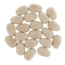 20pcs Wooden Eggs Wood Easter Decorations Embellishment Unfinished Wood Eggs