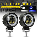 3.2Inch 20W Waterproof Round LED Work Light Bar 6500K For Motorcycle Offroad Hn