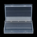 20 Holes Nail Drill Bit Holder Stand Organizer Case Manicure Grinding Head Box