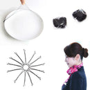 50pcs 50cm Elastic Lace Hair Bands+20pcs 4.5cm Hairpins Hair Accessories
