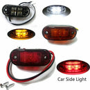 1pc 2 LED White Side Marker Clearance Light Lamp Car Truck Trailer Caravan 12V
