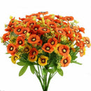 Artificial Daisy Flowers Bushes 4pcs Floral Bundles Faux Plants Arrangement