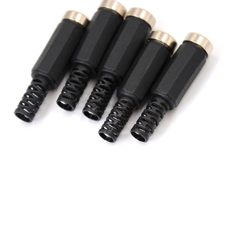 5x IMC 5.5mm x 2.1mm  Female DC Power Socket Jack Connector Adapter LJU