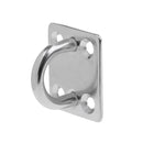 4 x 8mm Square Pad Eye Plates Ceiling Hooks Anchor Hanger Stainless Steel Staple