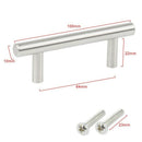 Pack With 20 Furniture / Cabinet / Drawer Handles Made Of Stainless Steel,