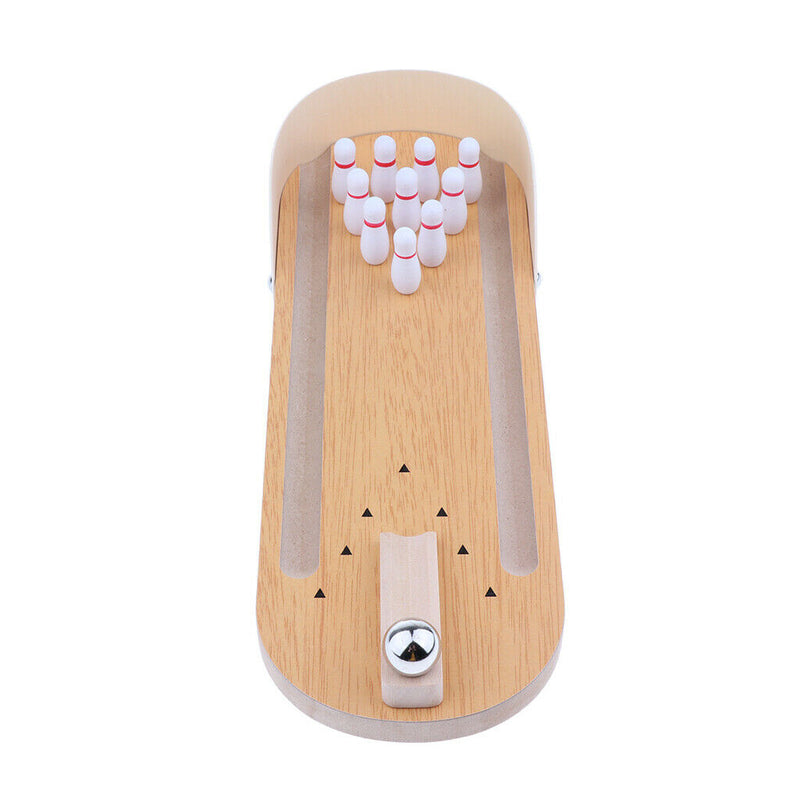 Indoor Mini Wooden Bowling Board Game