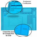 Anti Static Magnetic Heat Insulation Silicone Pad Desk Repair Solder Mat Q3K8