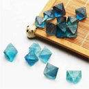 Natural Stone Blue Fluorite Crystal Rock Octahedron Quartz Specimen Decoration