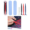2 Sets Diamond Painting Drill Point Correction Tools Ruler
