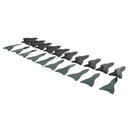 For Trunk Spoiler Wing 10pcs Carbon Fiber Look Vortex Generators Diffuser Fins