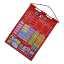 17.12x25" Learning Calendar with Weather Station Season for Kids Early Education