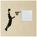 Black Switch Basketball Wall Stickers G2D7