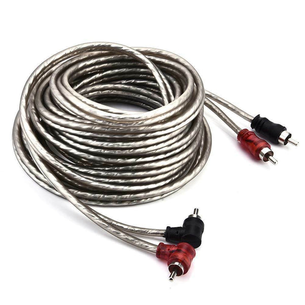 High Quality 5M 2 RCA to 2 RCA Plug Twisted-Pair Car Stereo Audio Copper Cable