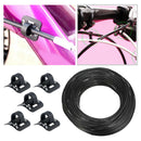 Bike Cable Housing Brakes Cables Hose Protective Cover Fixed Buckles Holder Clip