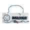 " Welcome" Wooden Sign Beach Ocean Nautical Seaside Theme Bar Shop Decor