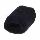 Hairstyling Black Terry Ponytail Holder 1.6" Wide Stretchy Hair Band X6R7