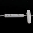3.5mm Air Tube Earphone Anti-radiation Headsets with On/Off Switch Mic white