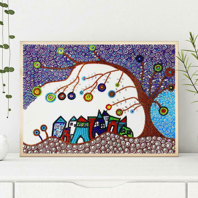 5D DIY Special Shaped Diamond Painting Tree Cross Stitch Mosaic Craft Kits