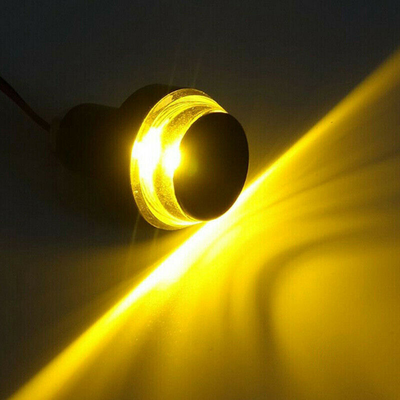 2Pcs Motorcycle Turn Signal LED Light Indicator Blinker Handle Bar End Light FT