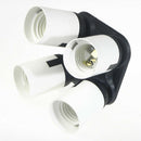 4 In 1 E27 to E27 LED Lamp Bulbs Socket Splitter Adapter Holder For Photo Studio