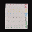 1PC New  Russia Russian Keyboard Stickers English Super Randomly