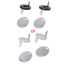 2Pcs Top Fix WC Toilet Seat Hinges Fittings Quick Release Cover Hinge Screw New
