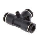 10x Tube OD 8mm 5/16 Tee Union Pneumatic Connector Air Line Quick Fittings Joint