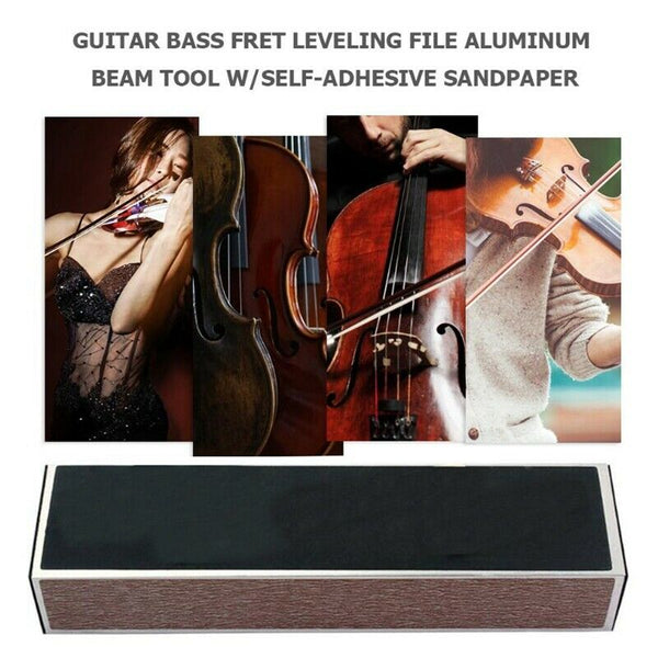 Guitar Bass Leveling Files Guitar Repair Tool With Self Adhesive Sandpaper