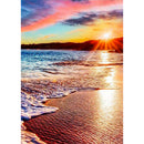 Full Square Drill Art Picture DIY Beach Sunset Rhinestone Diamond Painting