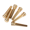6x Brass Guitar Bridge Pins Peg DIY Golden for Acoustic Classical Guitar