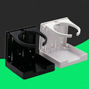 Plastic Universal Car Folding Cup Adjustable Drink Holder White