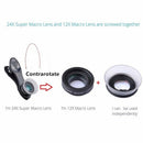 Apexel Phone Lens 2 In 1 Clip-On 12 X Macro + 24 X Super Macro Lens Kit For Y6J1
