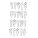 20pcs White Plastic Hard Wall Picture Frame Mirror Hanging Hooks Hangers 5kg