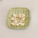 Bamboo braided rectangular fruit tray handmade storage tray hand-woven brea O2F6