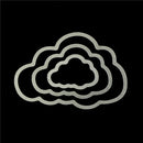 3pcs flaky clouds metal cutting dies stencil scrapbook album embossing craft JR