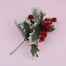 22cm Artificial Flower Red Berries Christmas Flower New Year's Tree Decoration3C