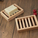 2X Soap Holder Wooden Storage Support Container Box Bathroom Bathroom