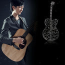Fashion Guitar Pin Black Brooch Lapel Badge Guitar Music Guitarist Gift