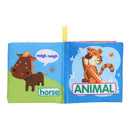 Soft Cloth Book Baby Kids Early Educational Cartoon Book Toys (Animal)