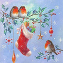 Birds Christmas Stockings 5D DIY Full Round Diamond Painting Mosaic Kits